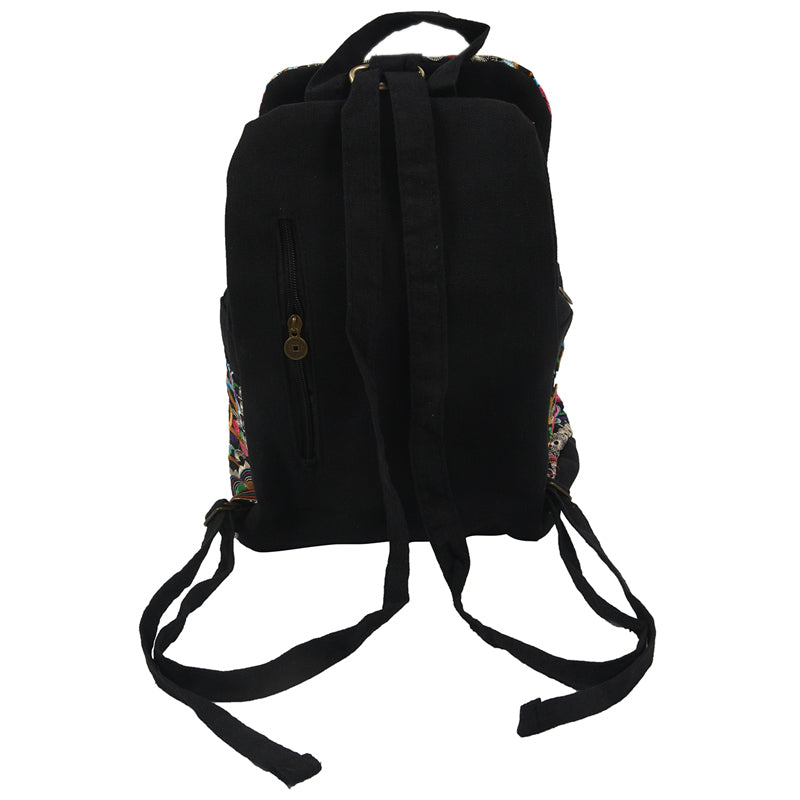 canvas embroidery Ethnic backpack women handmade flower Embroidered Bag Tra Q5U7
