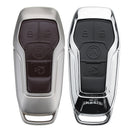Alloy Smart Remote Key Shell Pu Leather Case Cover for Ford Lincoln 4/5 Button