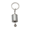 5 Colors Auto Car Tuning Part Chrome Finish Gear Box Shifter Key Chain Fob Ring Turbine Nos Keychain