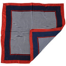 5X(Satin Silk Square Scarf Women Four Seasons Occupation Stripe Silk Satin Y8P8)