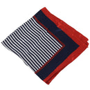 5X(Satin Silk Square Scarf Women Four Seasons Occupation Stripe Silk Satin Y8P8)