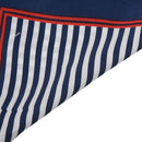 5X(Satin Silk Square Scarf Women Four Seasons Occupation Stripe Silk Satin Y8P8)