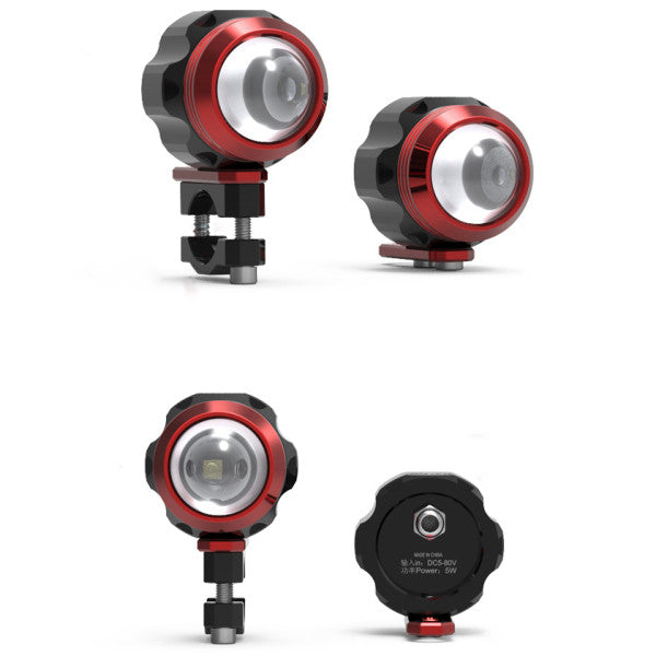 5W 5-80V USB Charging LED Lamp Waterproof Spot Lightt For Motorcycle Scooter Bicycle
