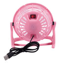 Mini fan Portable USB Desk Computer PC Laptop Silent Color: pink E1E6