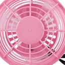 Mini fan Portable USB Desk Computer PC Laptop Silent Color: pink E1E6
