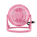 Mini fan Portable USB Desk Computer PC Laptop Silent Color: pink E1E6