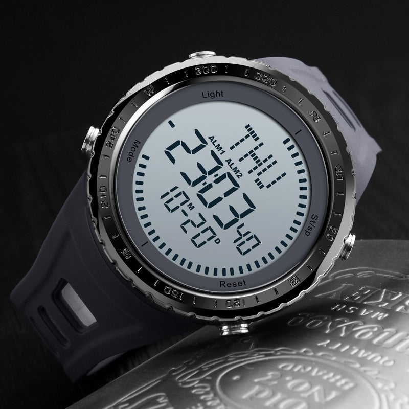 SKMEI 1342 Compass Chronograph Digital Watch Men Automatic Calendar Alarm Watches