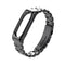 Mijobs Classic Three-bead Wristband Replacement Metal Watch Band for Xiaomi mi band 2 Smart Watch