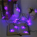 5M 20 LED Snowflake Bling Solar Fairy String Lights Christmas Outdoor Party Multicolor Lamp
