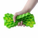 Godmorn 2 Packs of 74 Cubes Hexagon Silicone Ice Cube Mould Ice Mold with Lid for Baby Food And Bar