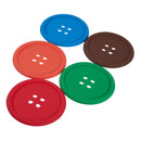 5 Colors Round Button Shaped Non-slip Insulated Silicone Cup Mats Coasters  X3U8