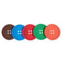 5 Colors Round Button Shaped Non-slip Insulated Silicone Cup Mats Coasters  X3U8