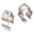 2 Pcs Holder T5 Fluorescent Tube Lamp Bracket Clips Socket Lampholder Silve H9Z2