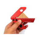 Drillpro YX-1/YX-2 Woodworking Aluminum Alloy Center Scriber Finder with Metric Scale Line Caliber Ruler Wood Measuring Scribe Tool