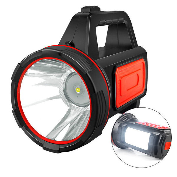 SHENYU 500m 2 Light Source USB Rechargeable Super Bright LED Spotlight 18650 Flashlight Waterproof Searchlight LED Spot Light