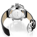 MEGIR 2090 Fashion Men Digital Watch Chronograph Luminous Display Waterproof Leather Strap Dual Display Watch