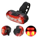 BIKIGHT 150LM Bicycle Light 4LED 5 Models USB Rechargeable Safety Front Tail Light