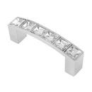 Pack of 10 Europe Style Square Clear Crystal Rhinestone Furniture Door Ward