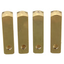 4pcs luxury metal aglet shoelace screw replacement color: Golden B9Z8