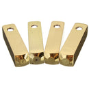 4pcs luxury metal aglet shoelace screw replacement color: Golden B9Z8
