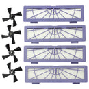 4 Side Brush 4-Arm + 4 Replace Filter For Hepa Neato Botvac70e 75 80 85 Cle M4J3