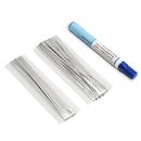 20M Tab Wire + 2M DIY Solar Bus Bar Wire Ribbon + 1Pcs 10ml Soldering Tools Flux Pen