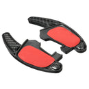 Car Gear Shift Steel Ring Wheel Extension Pedal Carbon Fiber for VW Golf MK7 GTI GTD