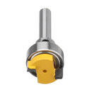 Drillpro 1/4 Inch Shank Hinge Mortise Template Router Bit 2 Flute Woodworking CNC Cutter