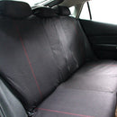 TIROL Car Seat Covers Universal fit SUV Sedans Black Mesh Read Line