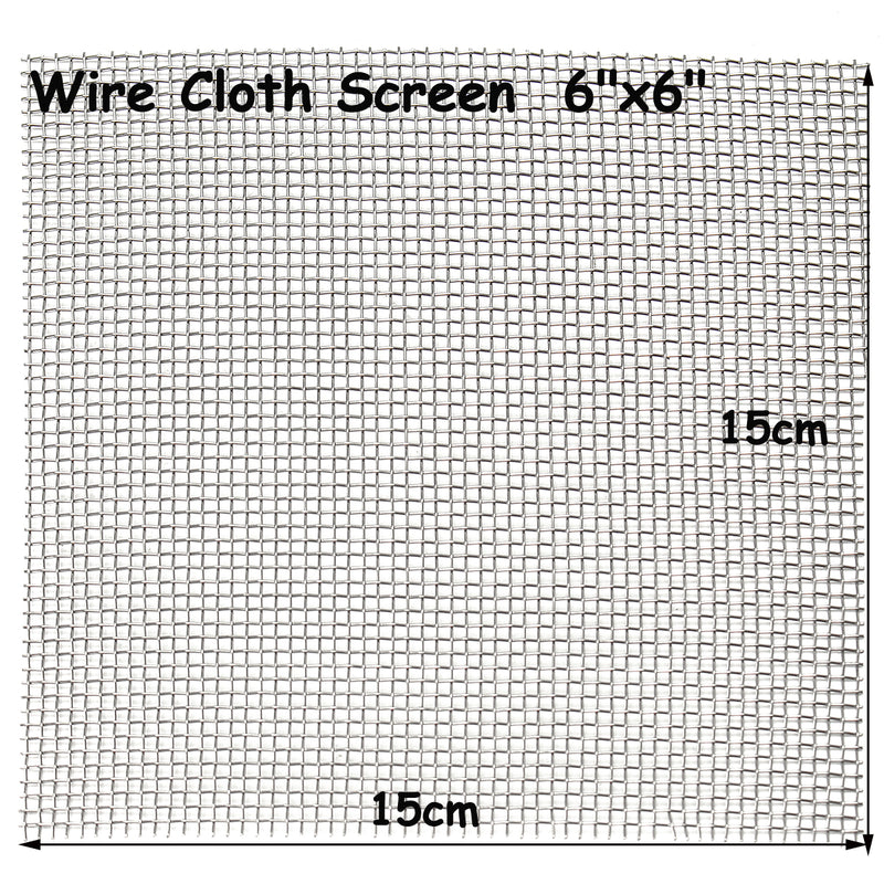 15x15cm Woven Wire Cloth Screen  Stainless Steel 304 10 Mesh