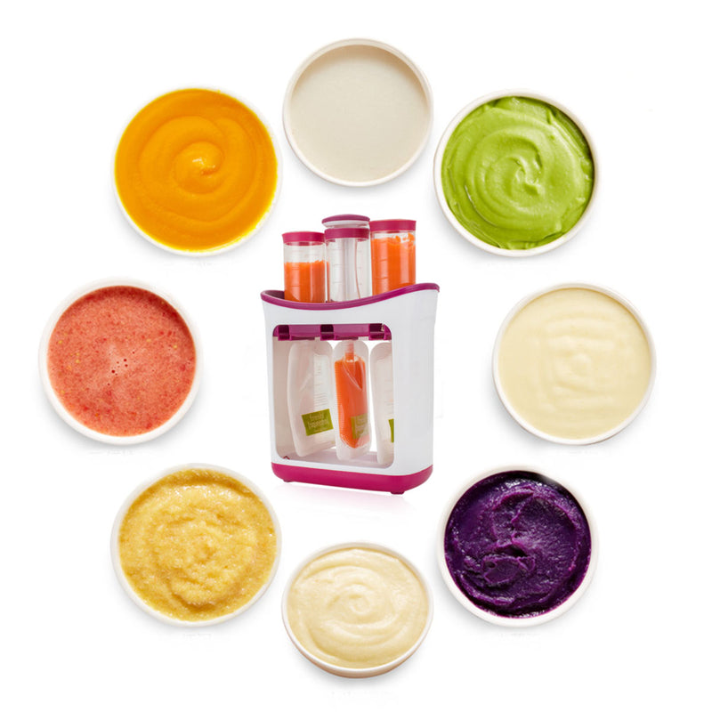 Infant Baby Feeding Food Squeezer Station Homemade Toddler Fruit Maker Dispenser