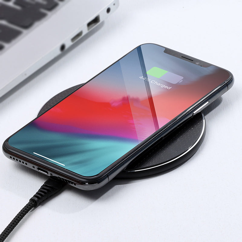 TOPK 10W LED Fast Charging Mini Wireless Charger Pad For iPhone 11 X Pro Xiaomi Mi9 Mi8 HUAWEI OPPO Pocophone