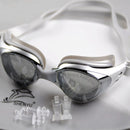 Electroplated Myopia Goggles Waterproof Anti Fog Anti-UV Wearable Swimming Glasses