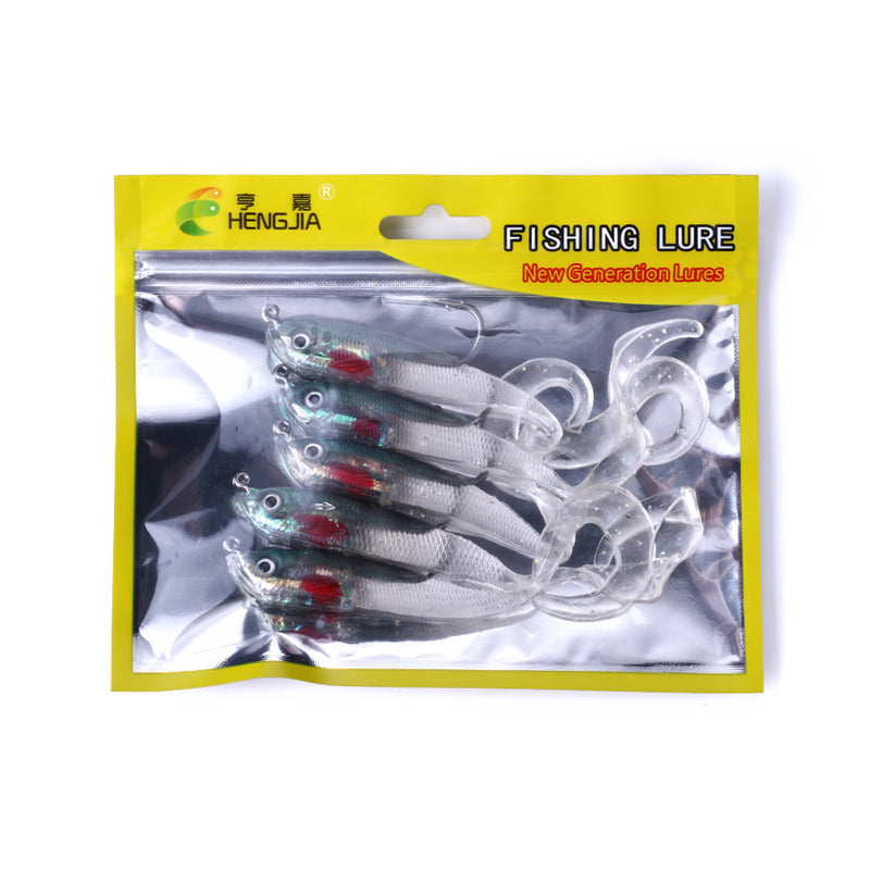 ZANLURE 5pcs/set 11cm 16g Sea Fishing Lure Soft Lure Kit Set Artificial Bait Wobbler Bass Carp Lures