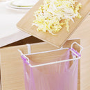 Kitchen Storage Rack Multi-purposes Wall Hanging Rack Door Back Garbage Bag Debris Hook