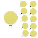 10PCS G4 5W 6000K Pure White 63 LED COB Light Bulb for Indoor Ceiling Pendant Lamp DC12V