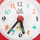 Mini Travel Alarm Clock Analogue Quartz LED Light With Snooze