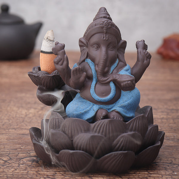 Southeast Asia Elephant Backflow Incense Ganesha Burner Incense Home Decorations