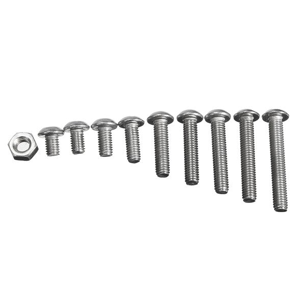 Suleve M3SS1 M3 Stainless Hex Socket Button Head Screws Allen bolt Nut Assortment Kit 340pcs