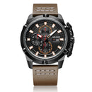 MEGIR 2062 Men Watch Sport Creative Chronograph Luminous Male Quartz Wrist Watch