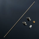 T8 600mm Stainless Steel Lead Screw Set with Mounted Ball Bearing and Shaft Coupling