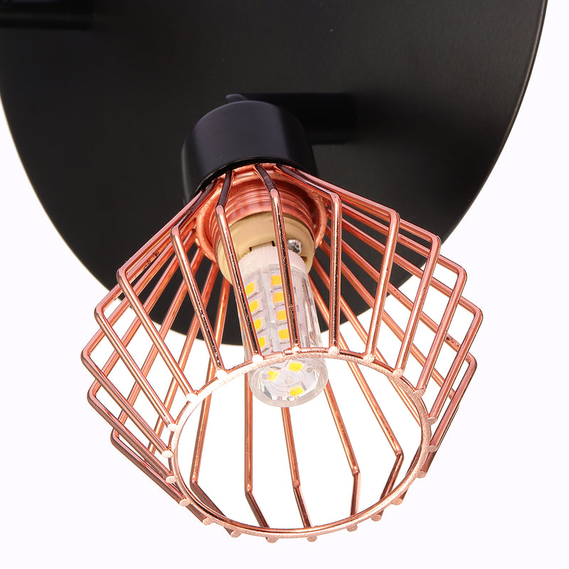 3 Way Ceiling light Modern G9 Copper Cage industrial Pendant Lamp Shade Spotlight Home Decorations