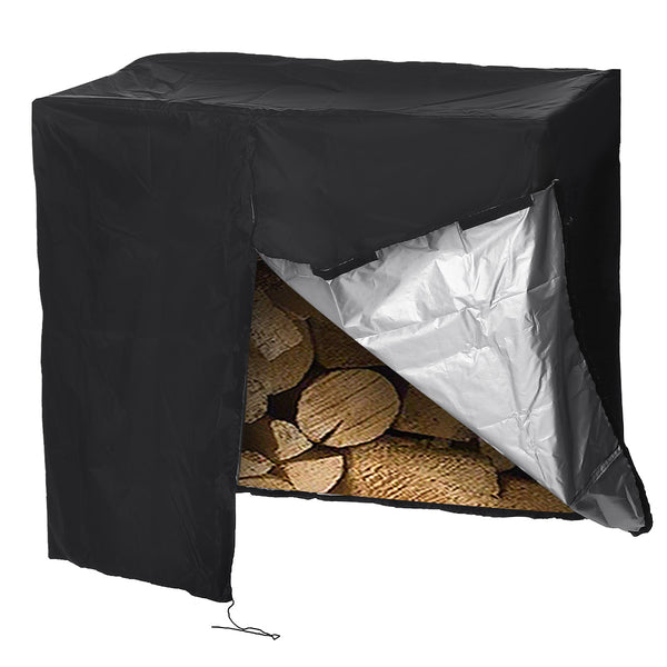 4FT Oxford Waterproof Firewood Rack Log Full Cover Anti-UV Dust Protector Cover