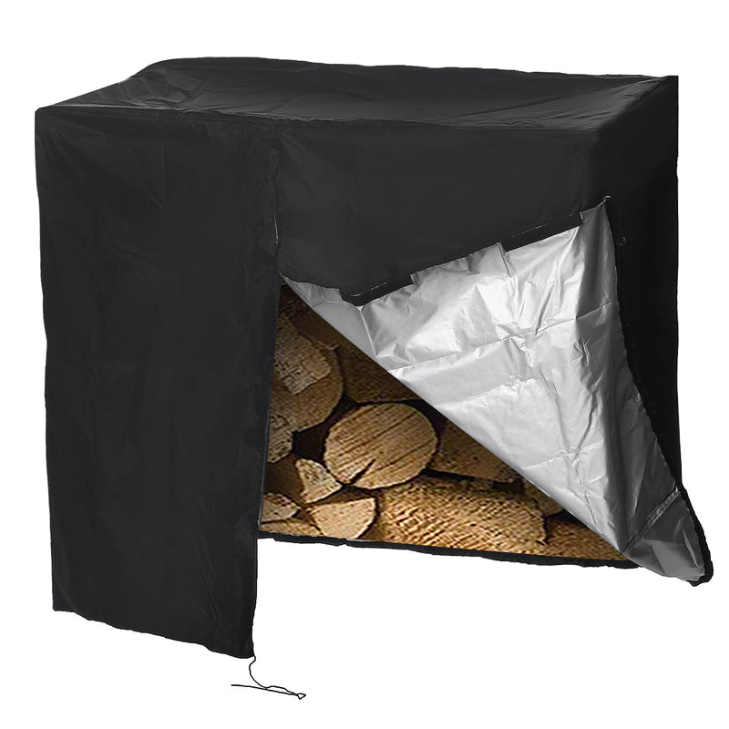 4FT Oxford Waterproof Firewood Rack Log Full Cover Anti-UV Dust Protector Cover