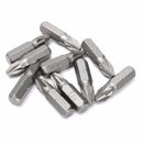10pcs PZ2 25mm Drive Screwdriver Bits Hex Magnetic Power Tool