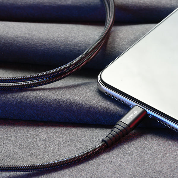 Benks 2.4A 1.2M Anti-break Lightning for Fast Charging Data Cable For iPhone iPad