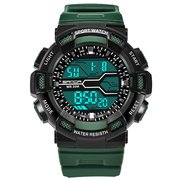 SANDA 378 Digital Watch Military Stopwatch Waterproof Outdoor Sport Men Watch