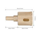 Drillpro 25-60mm Brazed Hole Saw Cutter Hole Puncher Tile Ceramic Glass Marble Emery Drill Bit