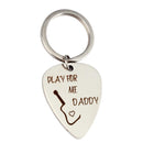 1Pcs Stainless Steel Guitar Picks with Keychain or Pendant Necklace