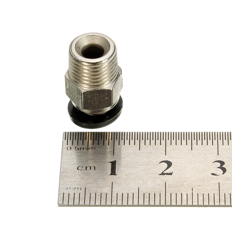 3PCS Pneumatic Connector PC4-01 For 1.75mm 3mm PTFE Tube Quick Coupler Feed Inlet